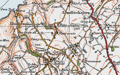 Old map of Nanternis in 1923