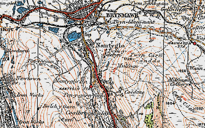 Old map of Nantyglo in 1919