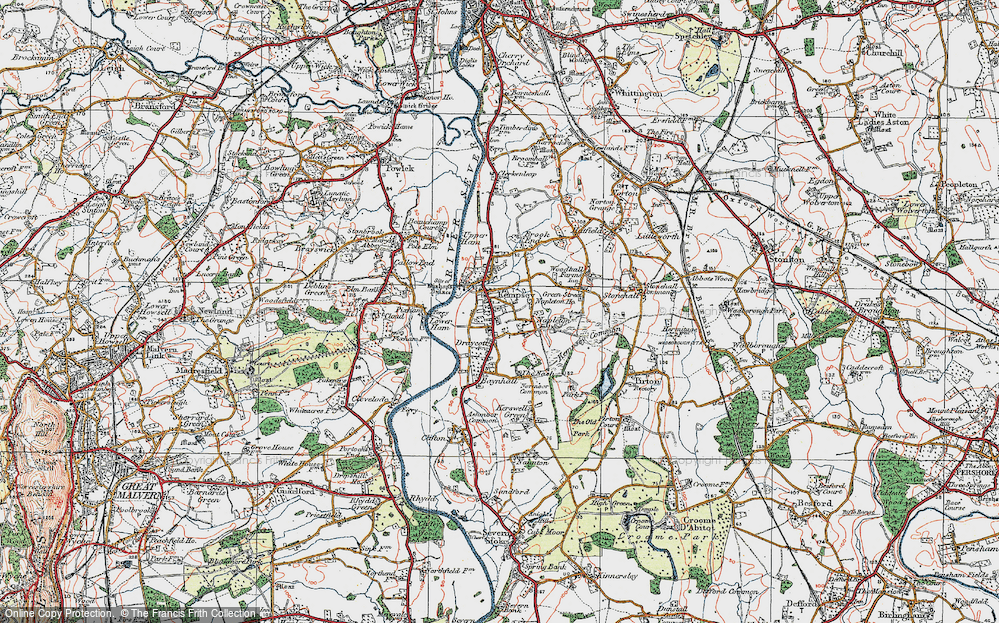 Old Map of Napleton, 1920 in 1920
