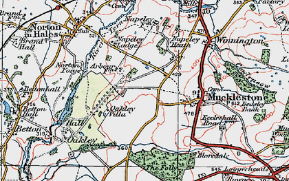 Old map of Arbour, The in 1921