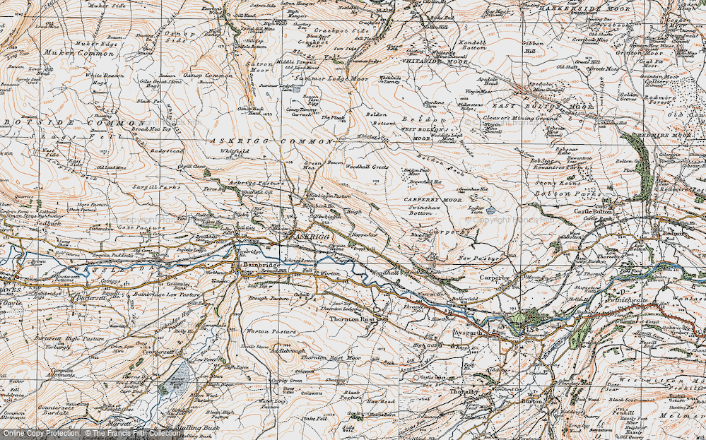 Old Map of Nappa Scar, 1925 in 1925