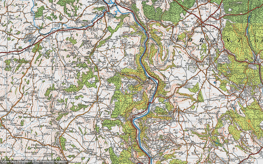 Old Map of Narth, The, 1919 in 1919