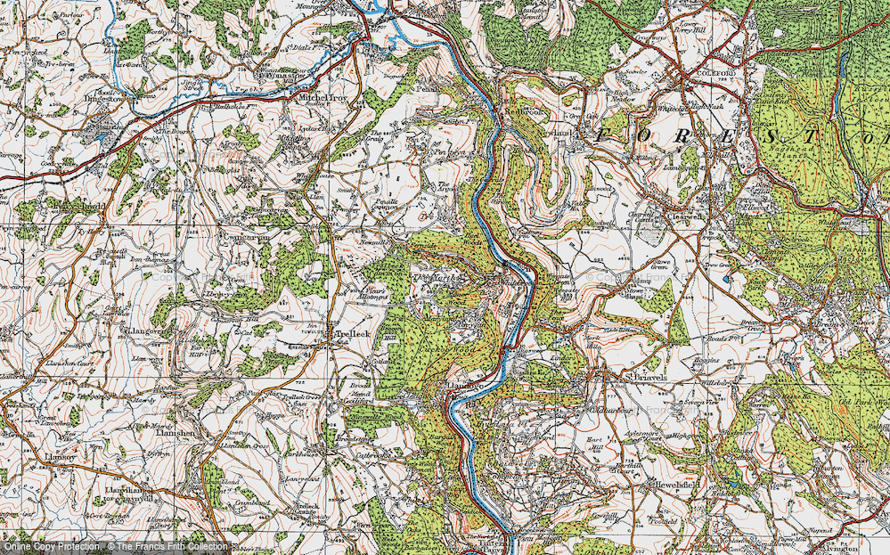 Historic Ordnance Survey Map Of Narth The 1919   Narth The 1919 Pop787908 Large 