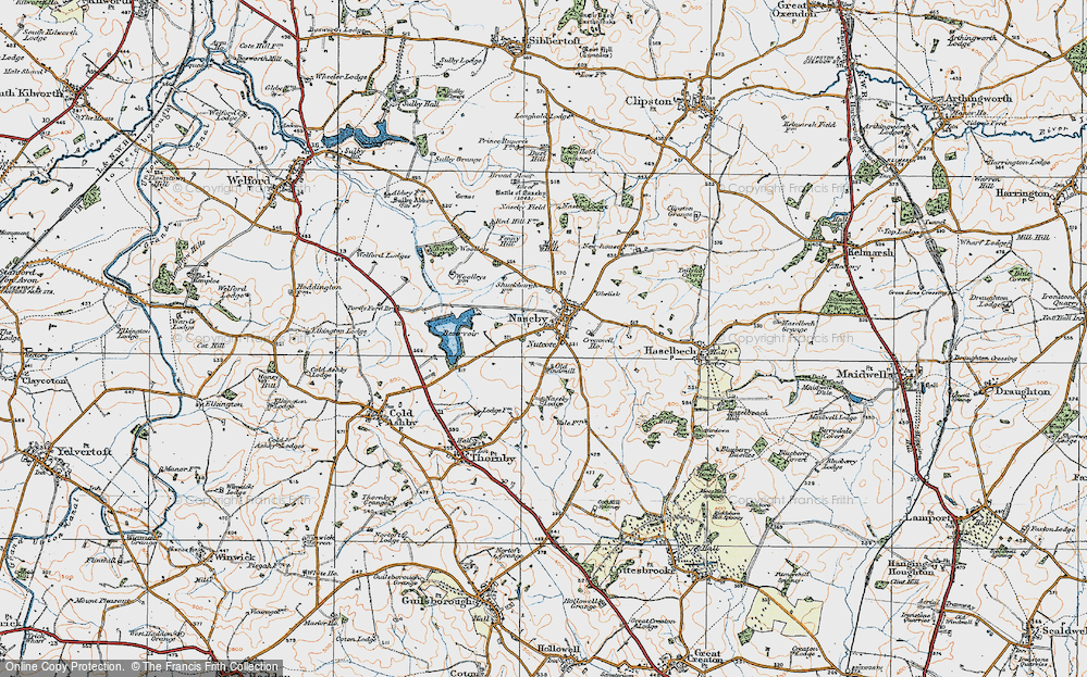 Old Map of Naseby, 1920 in 1920