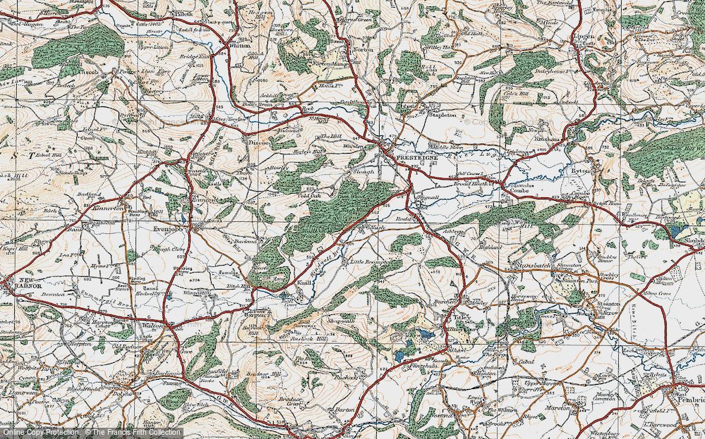 Old Map of Nash, 1920 in 1920