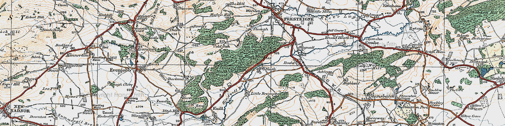 Old map of Nash in 1920