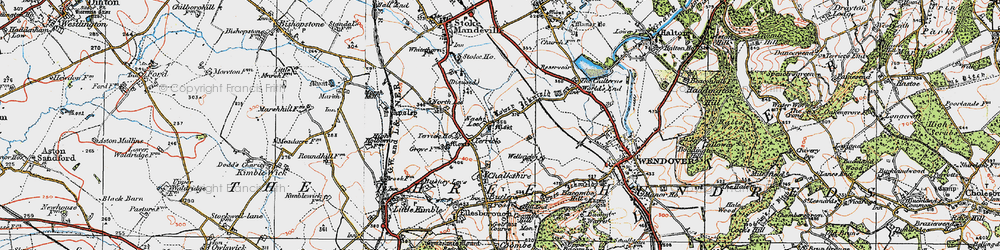 Old map of Nash Lee in 1919