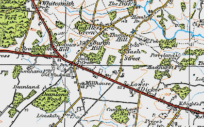 Old map of Nash Street in 1920