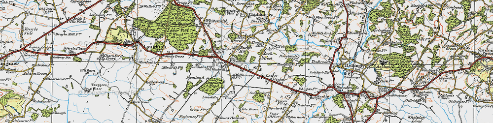 Old map of Nash Street in 1920