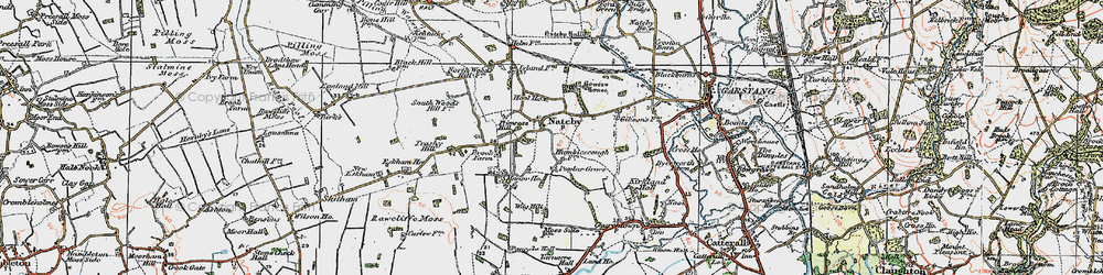 Old map of Nateby in 1924