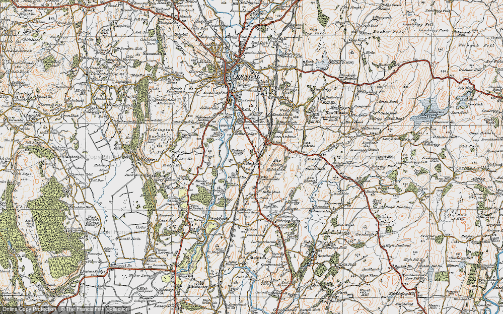 Old Map of Natland, 1925 in 1925