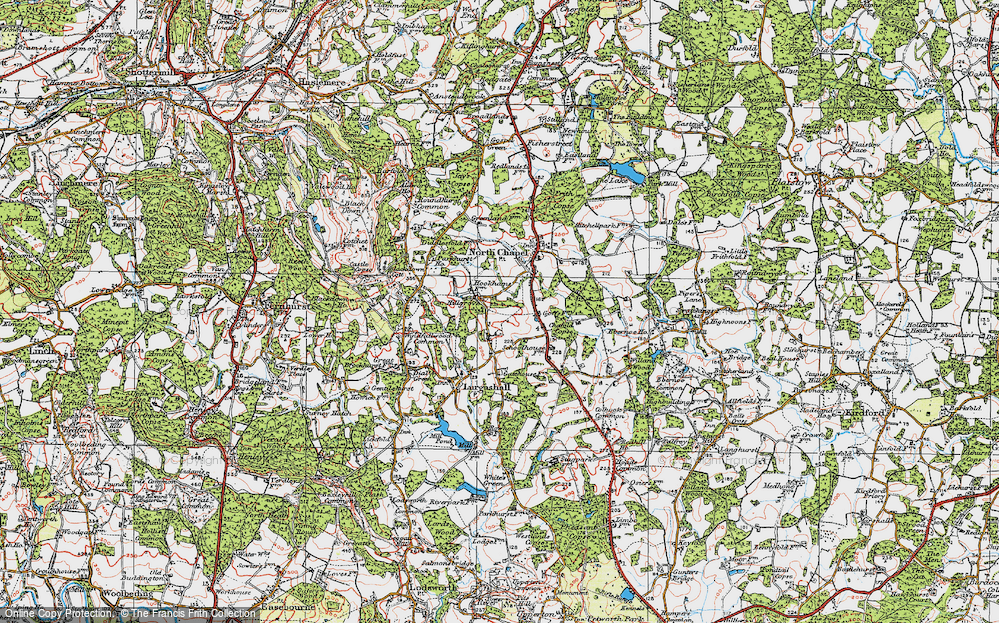 Old Map of Navant Hill, 1920 in 1920