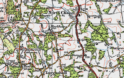 Old map of Navant Hill in 1920