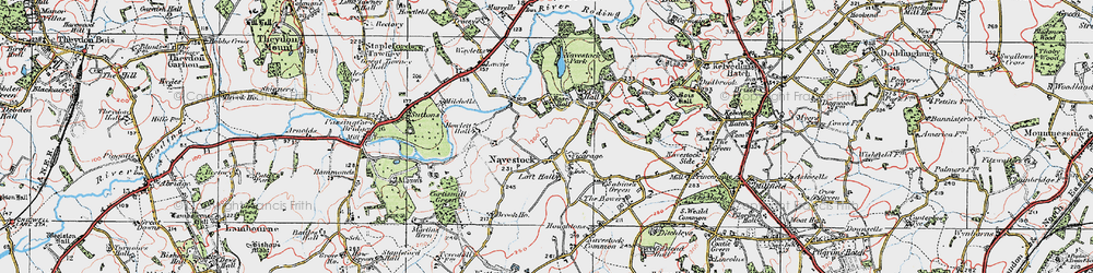 Old map of Navestock Heath in 1920