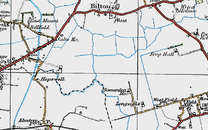 Old map of Neat Marsh in 1924