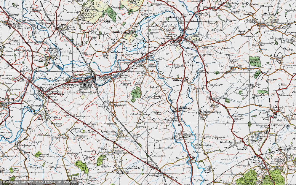 Old Map of Neath Hill, 1919 in 1919