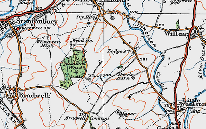 Old map of Neath Hill in 1919