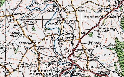 Old map of Wyre Common in 1921