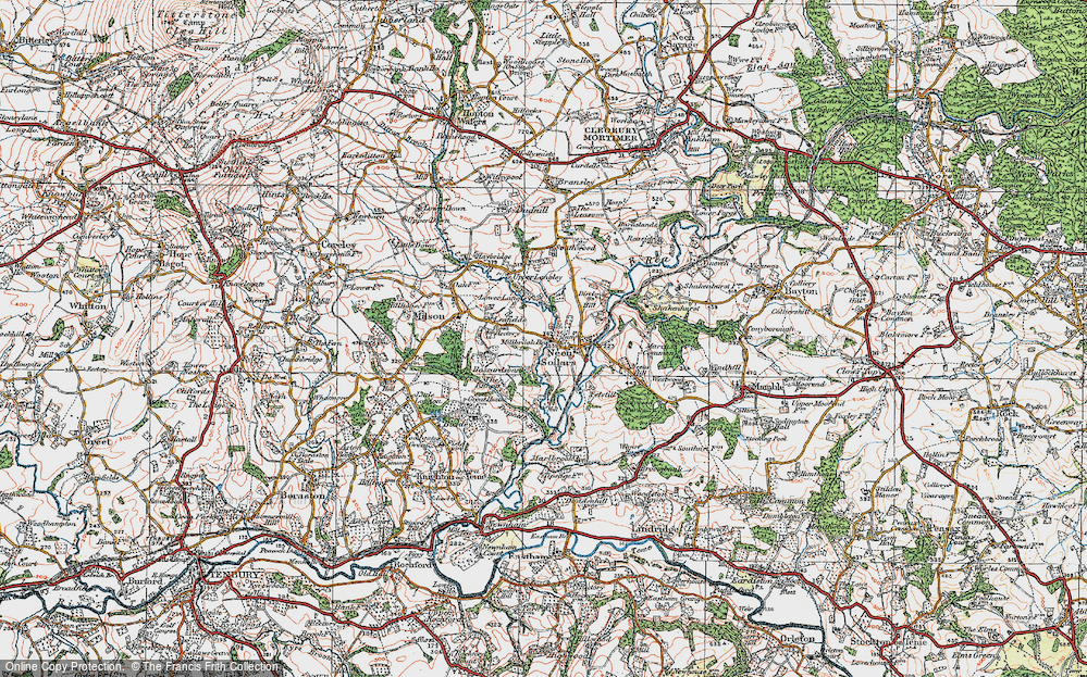 Old Map of Historic Map covering Bassardsbank in 1920