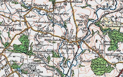 Old map of Neen Sollars in 1920