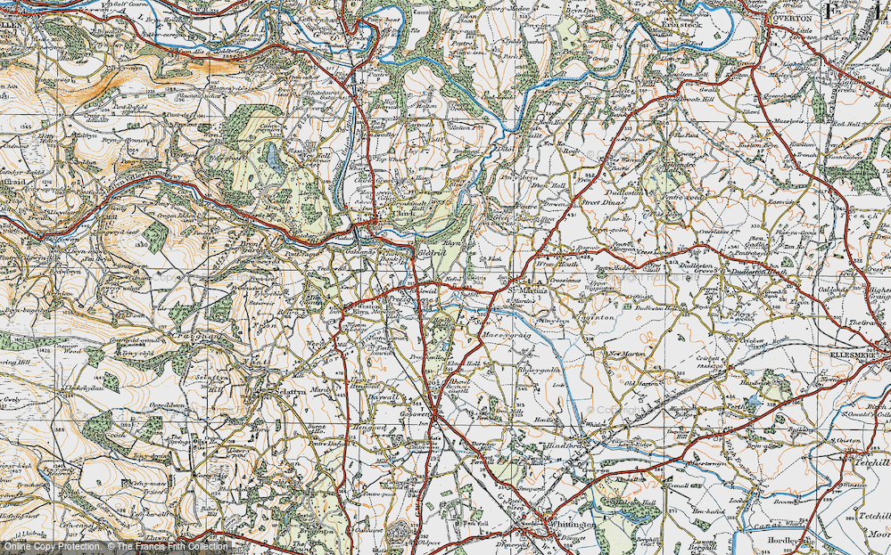 Old Map of Nefod, 1921 in 1921