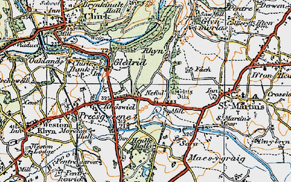 Old map of Nefod in 1921