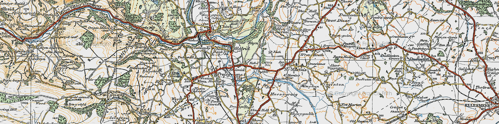 Old map of Nefod in 1921