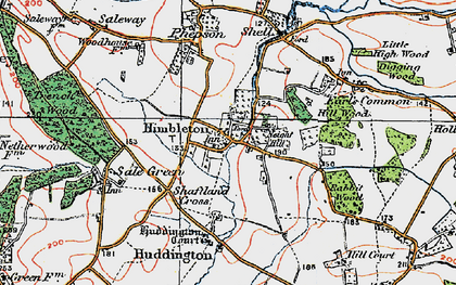 Old map of Neight Hill in 1919