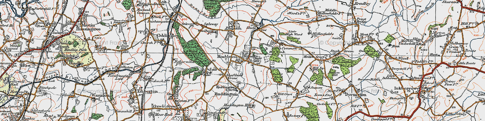 Old map of Neight Hill in 1919
