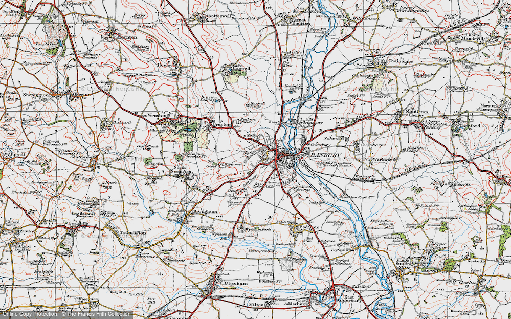 Old Map of Neithrop, 1919 in 1919