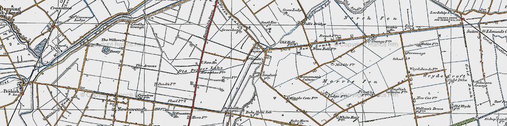 Old map of Nene Terrace in 1922