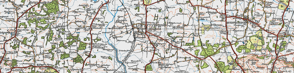 Old map of Nep Town in 1920