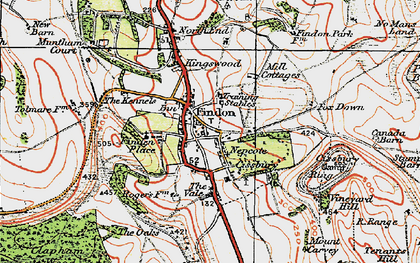 Old map of Nepcote in 1920