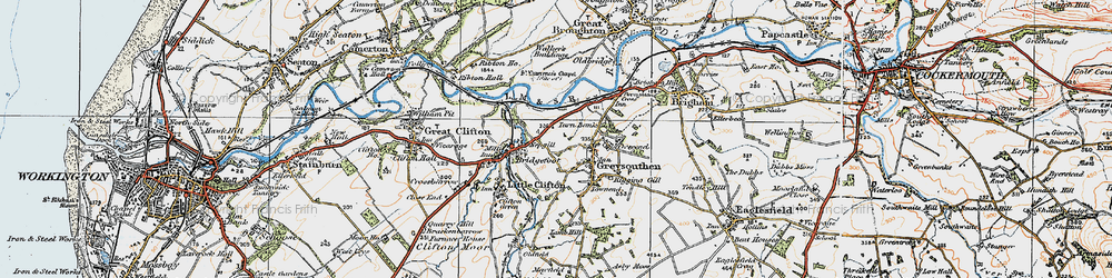 Old map of Nepgill in 1925