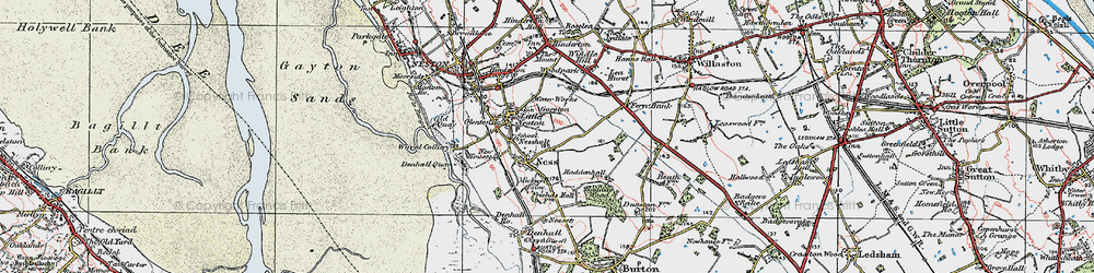 Old map of Ness in 1924