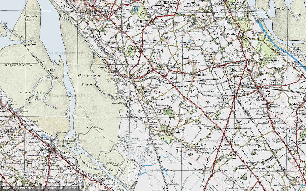 Old Map of Nessholt, 1924 in 1924