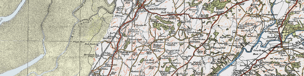 Old map of Hawksheads in 1924