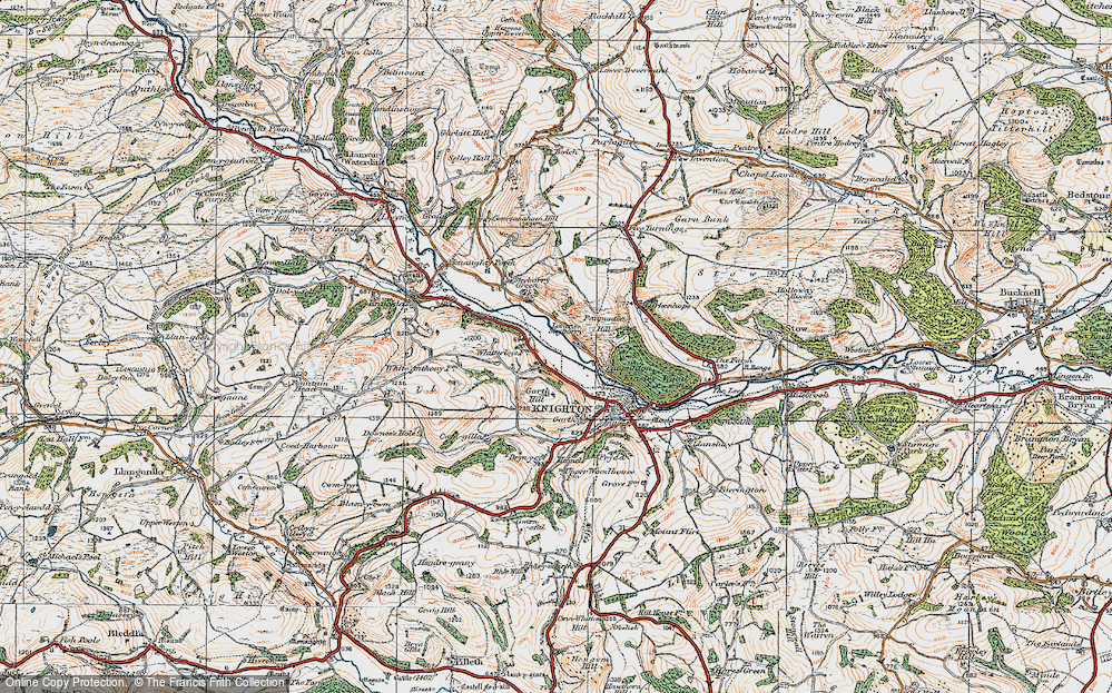Old Map of Historic Map covering Whitterleys, The in 1920