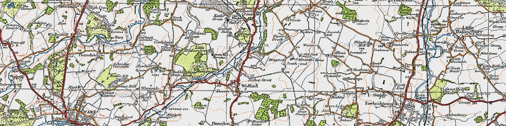 Old map of Wynches in 1919