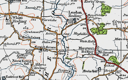 Old map of Nether Street in 1919