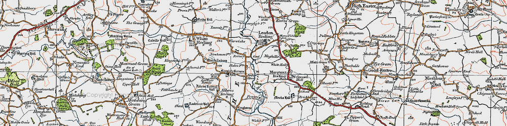 Old map of Nether Street in 1919