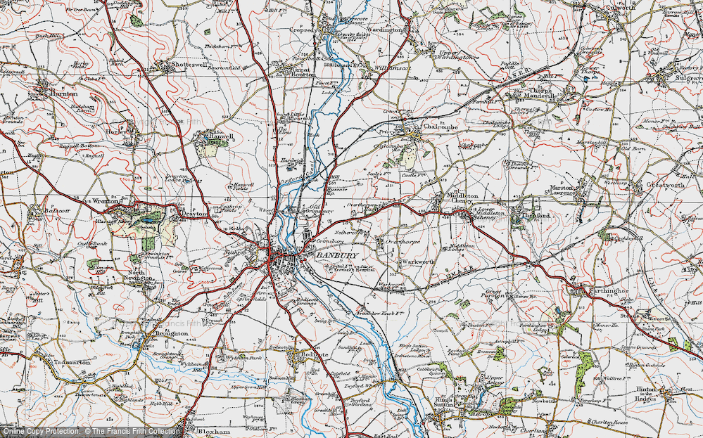 Old Map of Nethercote, 1919 in 1919