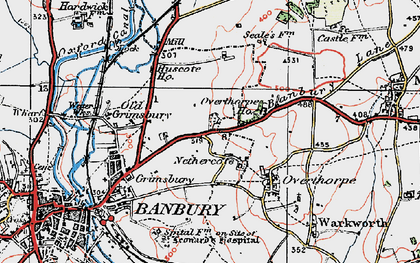 Old map of Nethercote in 1919