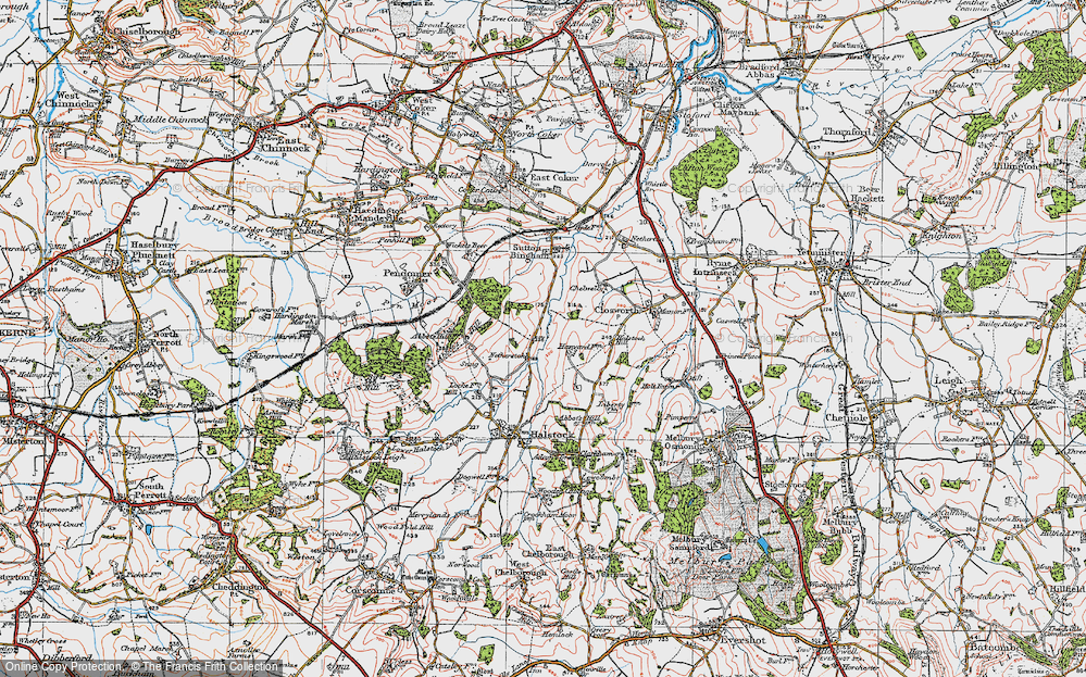 Old Map of Netherstoke, 1919 in 1919