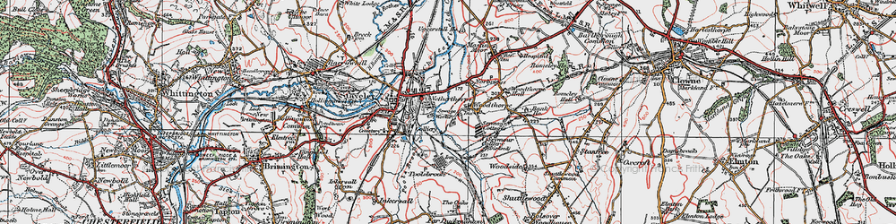 Old map of Netherthorpe in 1923