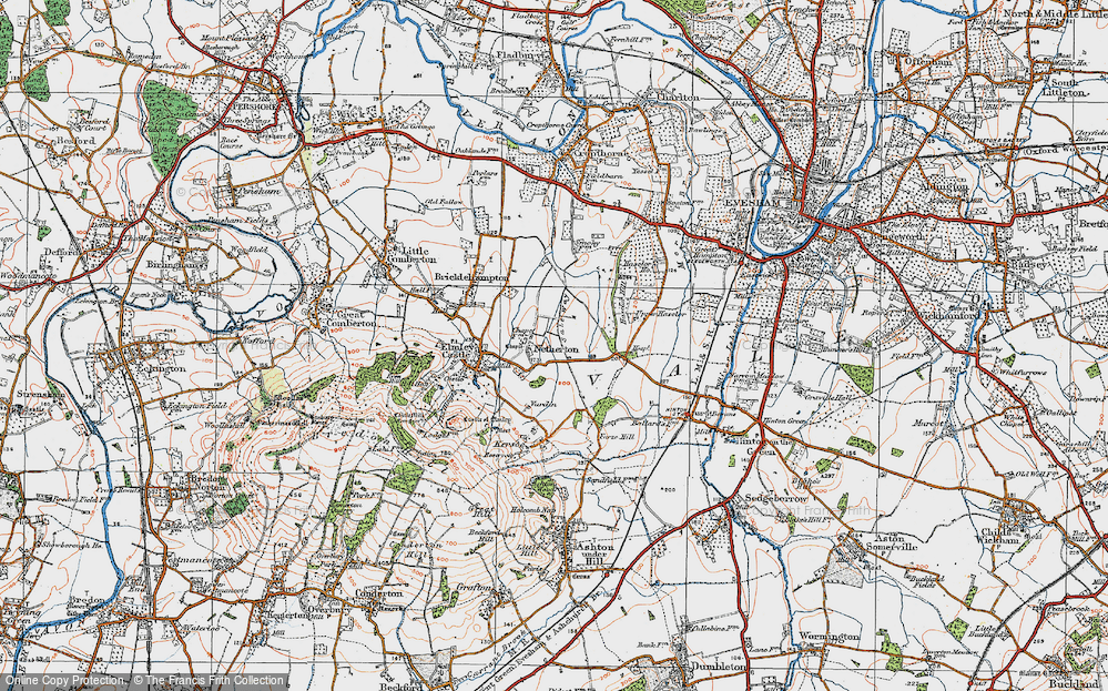Old Map of Netherton, 1919 in 1919