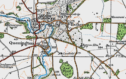 Old map of Netherton in 1919