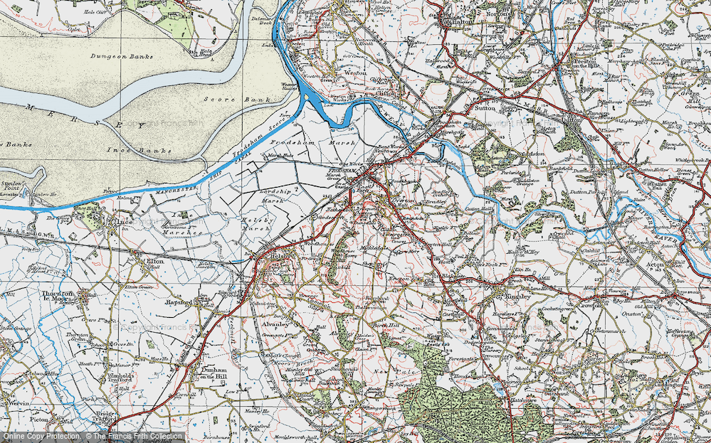 Old Map of Netherton, 1923 in 1923