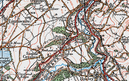 Old map of Netherton in 1924
