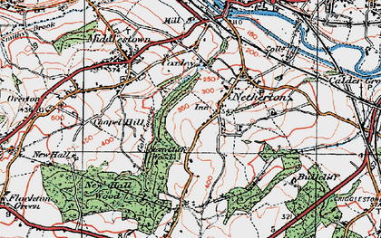Old map of Netherton in 1925